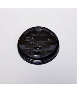 Black Recyclable Lid #5 For 8oz Paper Cup