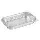 Rectangular aluminum container with clear lid 37 oz (1097 ml)