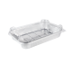 Rectangular aluminum container with clear lid 65 oz (1920 ml)