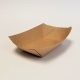 Grease resistant kraft food tray 1/4 lb