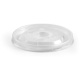 Couvercle plat compostable en PLA pour verres de 10 à 12 oz