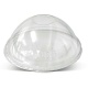Compostable PLA dome lid w/ hole for 9, 12/14 and 16 oz cups