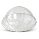Compostable PLA dome lid w/o hole for 9, 12/14 and 16 oz cups
