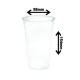 Verre en plastique PET clair 24 oz