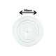 Flat plastic lid 12-24 oz 