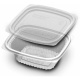 Compostable PLA container with flat lid 12 oz (355 ml)