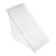 Recyclable Hinged Single Sandwich Wedge - Artisanal bread
