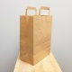 Brown paper bag w/handles, 8.5x4.75x11.5''