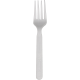Compostable CPLA fork, 6 inches - 15 cm