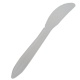 High grade biodegrabable starch knives, 7 inches