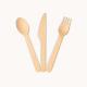 Ustensiles en bois compostable