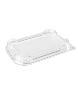 Rectangular RPET lid (low dome)