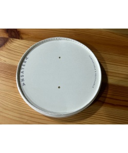 Couvercle compostable papier pour bol à soupe 12 à 32 oz