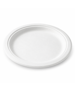 Compostable PFA-free bagasse plate 6” (15 cm)