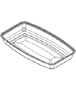 Compostable PLA Transparent Tray 34 oz (1000 ml)