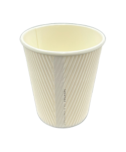 Verre boisson chaude 8 oz double paroi blanc