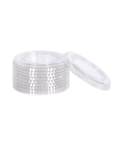 Couvercle pour contenant à portion transparent de 0,75 à 1 oz