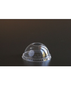 Couvercle bombé pour verres 10 à 24 oz - Avec trou