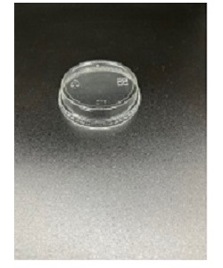 Couvercle compostable plat en PLA sans trou pour GPLA-02PC/03PC/05/07/09