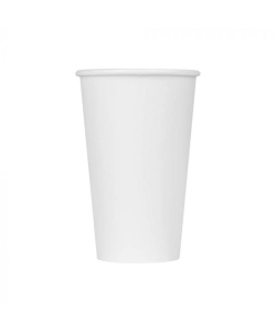 Verre boisson chaude papier blanc recyclable 16 oz
