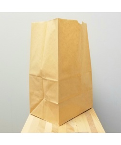 Sac en papier brun sans poignées, 8.25 x 6.1 x 14’’ (20 lbs)