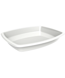Contenant pour mets cuisinés au four - peu profond 31 oz - blanc