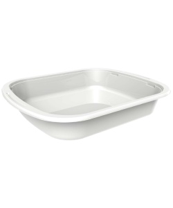 Casserole pour mets cuisinés - bi four - profond, 1250 ml - 42 oz - blanc