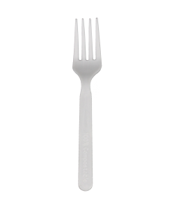 Compostable CPLA fork, 6 inches - 15 cm