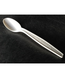 High grade biodegradable starch dessert spoons, 6 inches