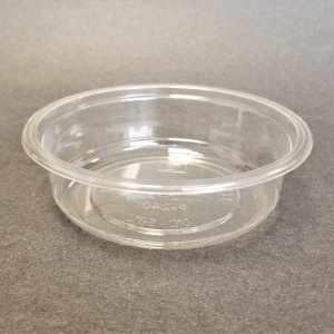 Contenant cylindrique transparent, 8 oz (227 ml)