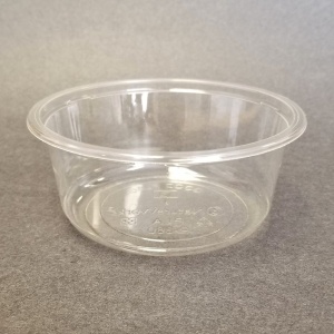 Contenant cylindrique transparent ,12 oz (340 ml)