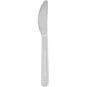 Couteau 100% compostable en CPLA, 6 pouces - 15 cm