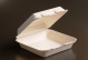 Compostable bagasse clamshell container 1 comp. 8.5” (21.6 cm)