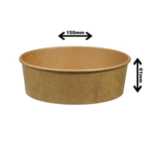 Bol en carton kraft 25 oz