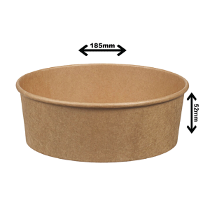 Bol en carton kraft 32 oz Bas