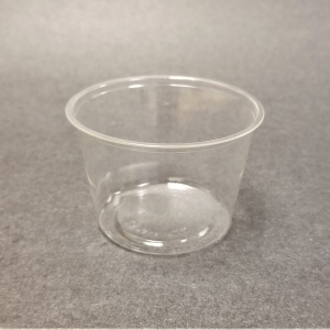 Contenant transparent compostable pour dégustation en PLA 4 oz (118 ml)
