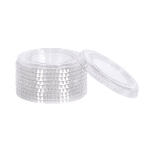 Couvercle pour contenant à portion transparent en PP de 3,25 à 5,5 oz
