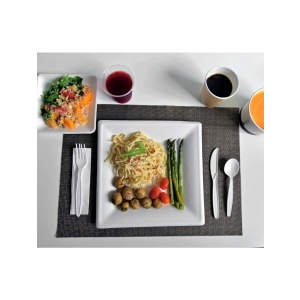 Service de table carré pour 50 personne