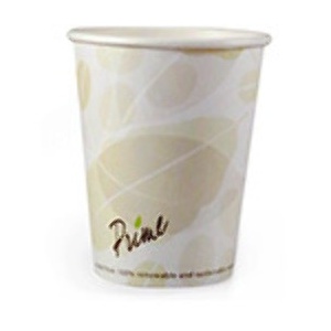 Compostable Paperboard Hot Cup 8 oz (227 ml) Single Wall 
