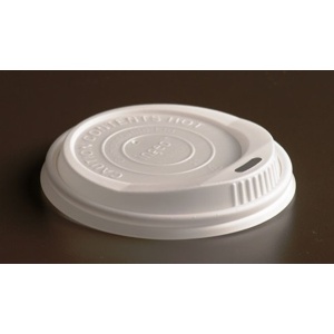 Couvercle compostable pour verres à boisson chaude de 8 oz (227 ml)