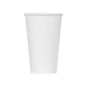 Verre boisson chaude papier blanc recyclable 16 oz