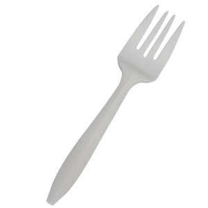 Fourchettes biodégradables haut de gamme en amidon, 7 pouces