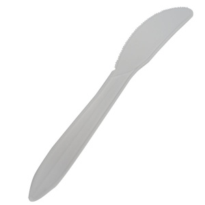 High grade biodegrabable starch knives, 7 inches