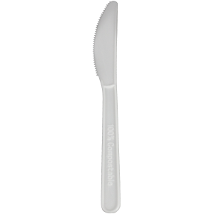 Compostable CPLA knife, 6 inches - 15 cm