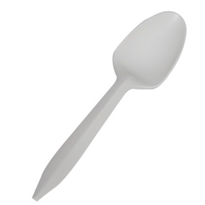 High grade biodegradable starch soup spoon, 6 inches